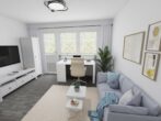 Einzimmerwohnung in zentraler Lage - Virtuelle Gestaltung Wohnen / Schlafen